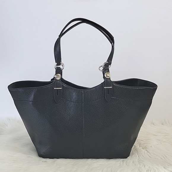 *SOLD* Coach Curly pebbled leather in  black women's tote/ shoulder bag - Picture 7 of 14